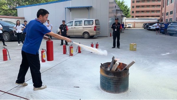 东莞市维运电子科技有限公司举行2020消防演习